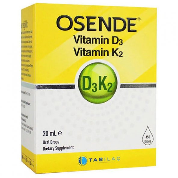 Osende Vitamin D3 K2 Damla 20 ml