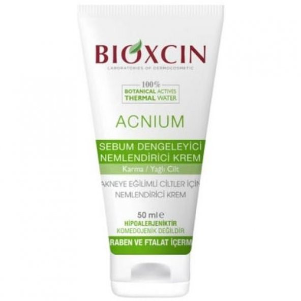 Bioxcin Acnium Sebum Dengeleyici Nemlendirici Krem 50 ml