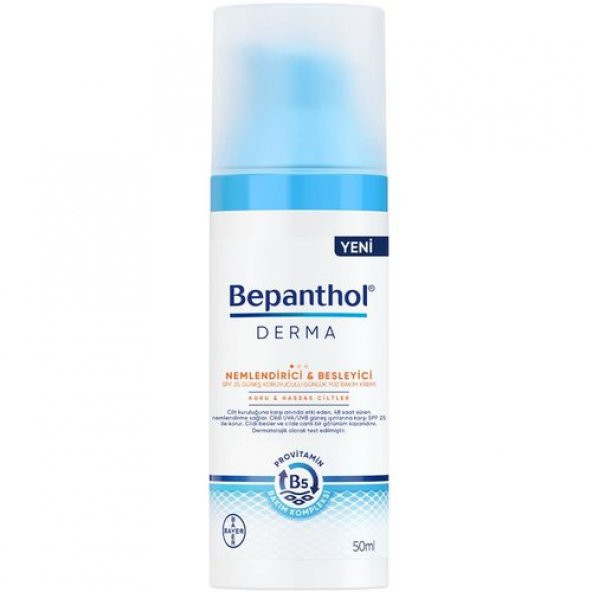 Bepanthol Derma Nemlendirici Besleyici Günlük Yüz Bakım Kremi 50 ml