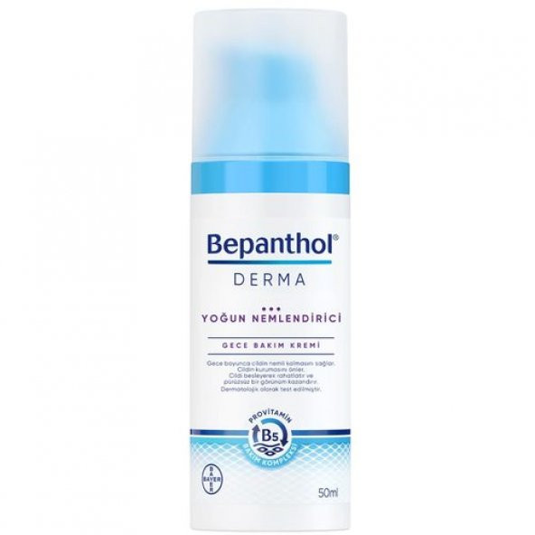 Bepanthol Derma Yoğun Nemlendirici Gece Bakım Kremi 50 ml