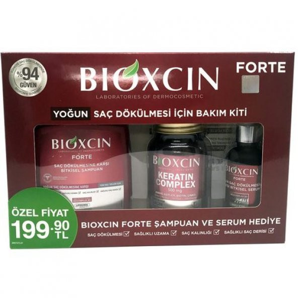 Bioxcin Forte Yoğun Saç Dökülmesi İçin Bakım Kiti
