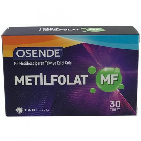 Osende Metilfolat 30 Tablet