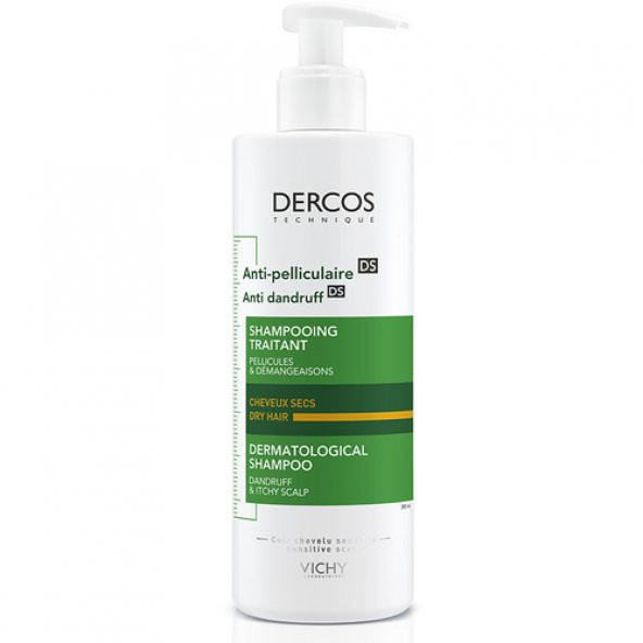 Vichy Dercos Anti-Pelliculaire Anti-Dandruff Kepek Karşıtı Şampuan 390 ml - Kuru Saçlar