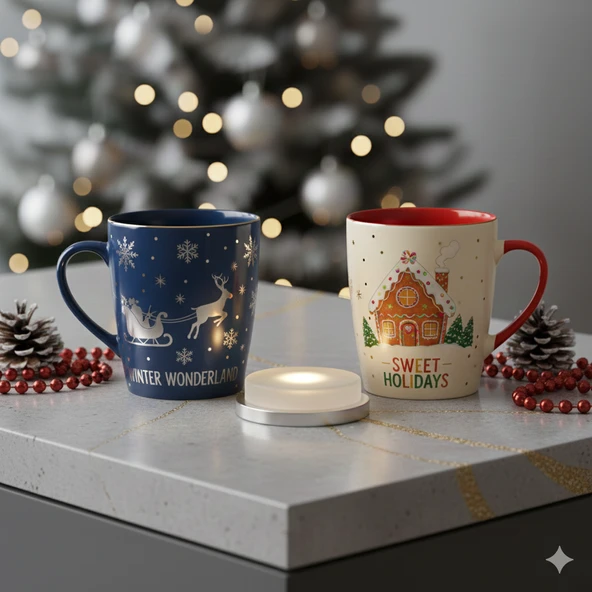 Yılbaşına Özel 2'li Kupa Takımı - Resim 3