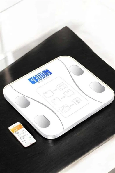Tartı Baskül Dijital Elektronik Tartı Vücut Analiz Wifi Akıllı Yağ Ölçer - Resim 3