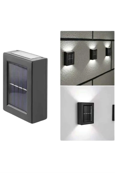 Solar Lamba Dekoratif Aplik Su Geçirmez Led Işıklı Duvar Lambası ürün görseli 1