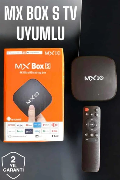 TV Box Android Uyumlu 4 Çekirdekli WİFİ Bağlantılı 4K - Resim 2