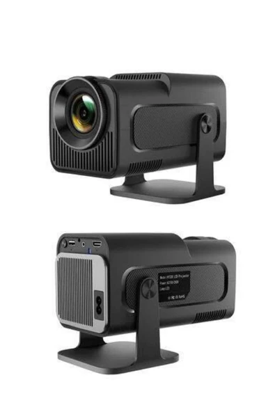 Projektör Siyah Android Taşınabilir Sinema Projeksiyon Wifi Destekli En Güncel Sürüm Akıllı - Resim 5