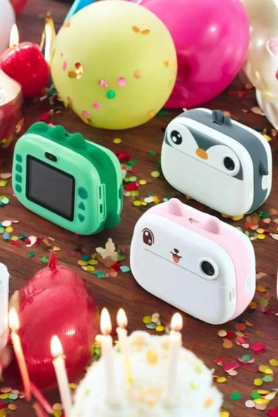 Çocuklar için Fotoğraf Makinesi Anlık Baskı Makinesi HD Görüntü Kalitesi - Resim 5
