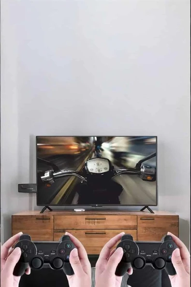 Atari Oyun Konsolu 2000 Oyunlu Game Stick 2.4G Wireless - Resim 5