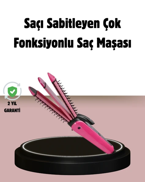 Saç Şekillendirici Maşa ve Düzleştirici 2’si 1 Arada ürün görseli 1