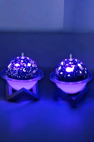 Hava Nemlendirici Projeksiyon Görünümlü USB Bağlantılı Aromaterapi - Resim 5