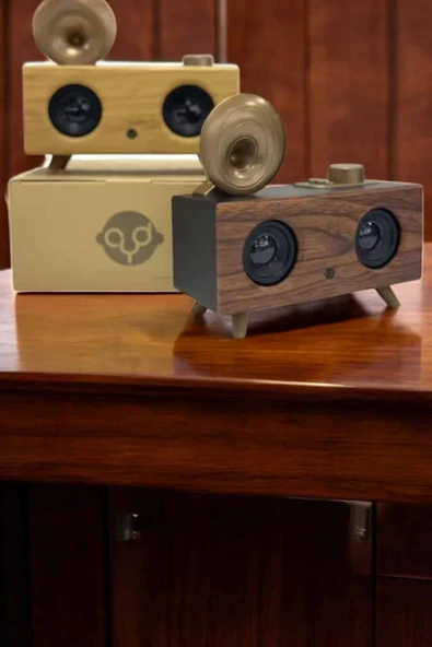 Nostaljik Görünümlü Bluetooth Bağlantılı Speaker - Resim 2