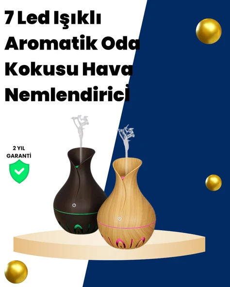 USB Şarjlı 7 Renk LED Işıklı Sessiz Çalışan Mini Hava Nemlendirici ürün görseli 1