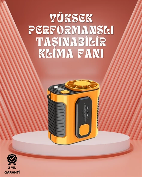 Sessiz Turbo Fan – Kamp, Spor, Ofis İçin Taşınabilir Mini Soğutucu ürün görseli 1