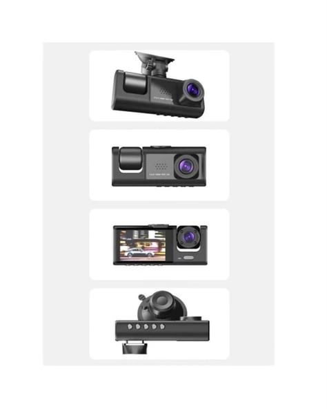 G-Sensör ve Hareket Algılama Destekli 1080p Araç İçi Güvenlik Kamerası - Resim 2