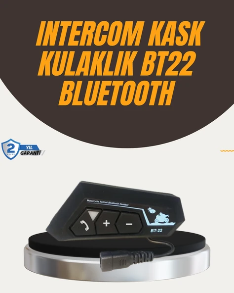 Su Geçirmez BT22 Bluetooth Kask Kulaklığı GPS ve Müzik Uyumlu - Resim 2