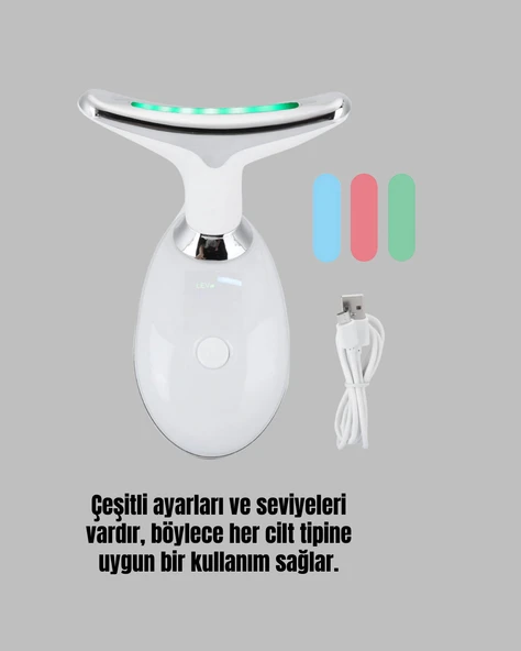 Kırışıklık Önleyici Güzellik Cihazı | Mikro Akım Masaj ve Isı Terapisi - Resim 4