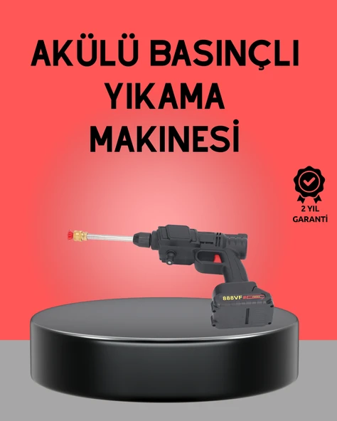 Akülü Basınçlı Yıkama Tabancası 450PSI Su Püskürtme Makinesi ürün görseli 1