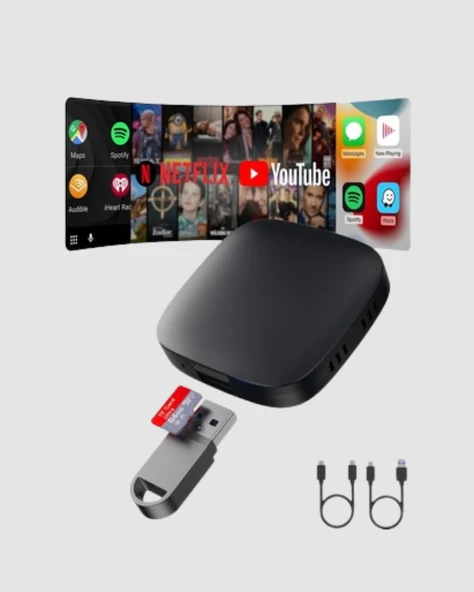 Android Auto Kablosuz Adaptör Bluetooth 5.0 ve 5.8GHz WiFi Destekli - Resim 2