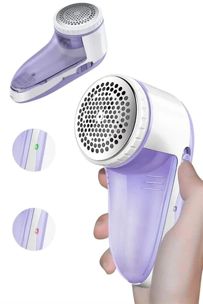 Giysi Tiftik Ve Kazak Tüy Toplama Makinesi Pratik Temizleme Şarjlı - Resim 4