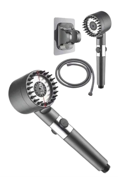 Yeni Nesil Duş Başlığı Paslanmaz Çelik Masaj Etkili Ergonomik Tasarım Su Basınçlı - Resim 2