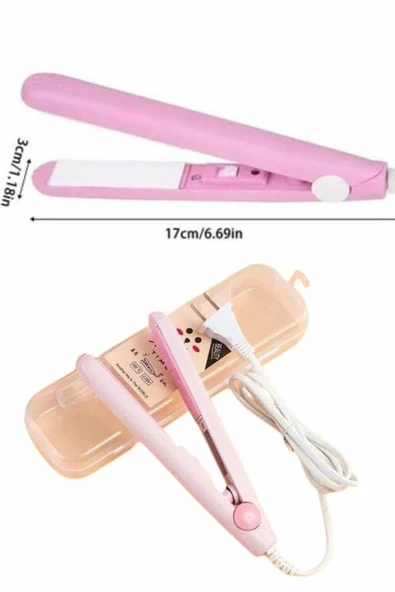 Mini Düzleştirici Seramik Kaplama Seyahat Tipi Elektriklenme Karşıtı - Resim 3