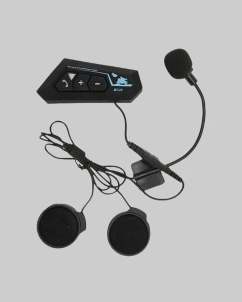 BT22 Kask Bluetooth Kulaklık 5.0 Gürültü Engelleyici ve Eller Serbest Kullanım - Resim 3