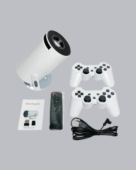 4K Wi-Fi 6 Projeksiyon Cihazı – 10.000+ Oyun Desteği, Kablosuz Bağlantı ve Çoklu Giriş Portları - Resim 2