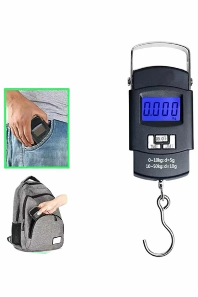 50 Kg Dijital El Terazisi Cep Tartısı El Kantarı Terazi - Resim 5
