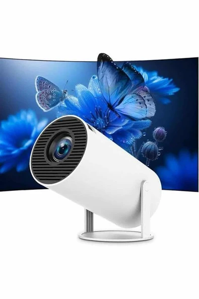 Ayaklı Projeksiyon Taşınabilir Mini Projektör Sinema Projektörü Android - Resim 3