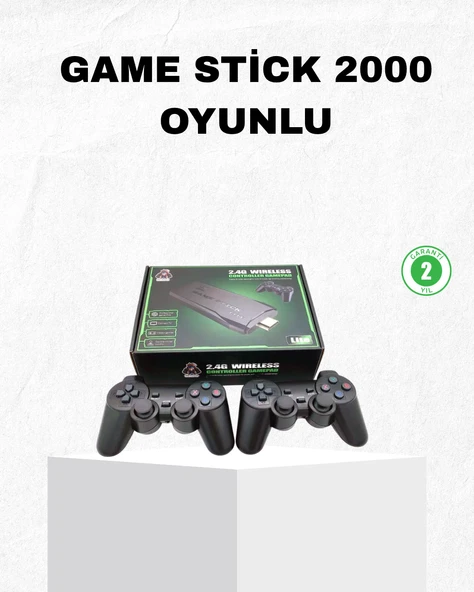 4K Destekli Kablosuz Retro Atari Oyun Konsolu – 20000 Oyun, 2 Kolu ürün görseli 1