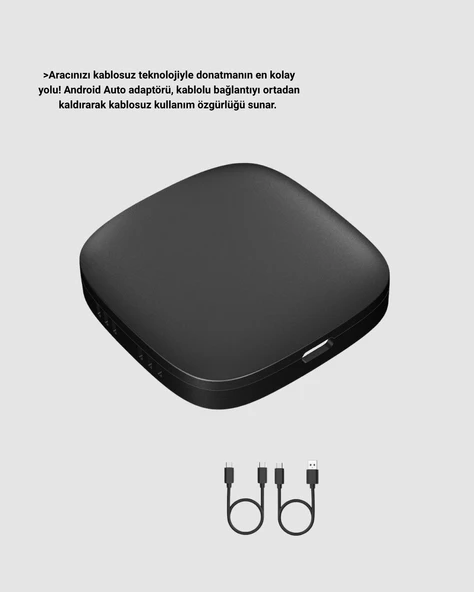 Android Auto Kablosuz Adaptör Bluetooth 5.0 ve 5.8GHz WiFi Destekli - Resim 5