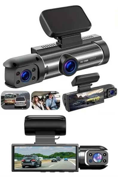 Çift Kameralı Araç Kamerası Ön ve Arka Kameralı - Resim 3