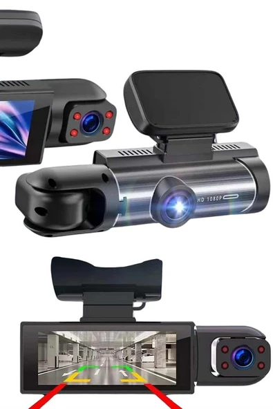 Çift Kameralı Araç Kamerası Ön ve Arka Kameralı - Resim 5