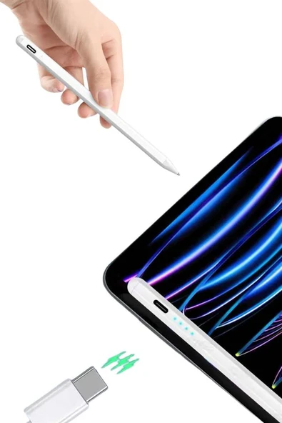 Dokunmatik Kalem Tablet Kalemi Çizim Stylus Kalem Yedek Uçlu - Resim 5