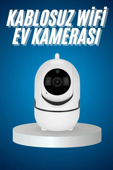 Mini IP Kamera Hareketli Güvenlik Kamerası Kablosuz Wifi Kamera Mikrofonlu - Resim 3