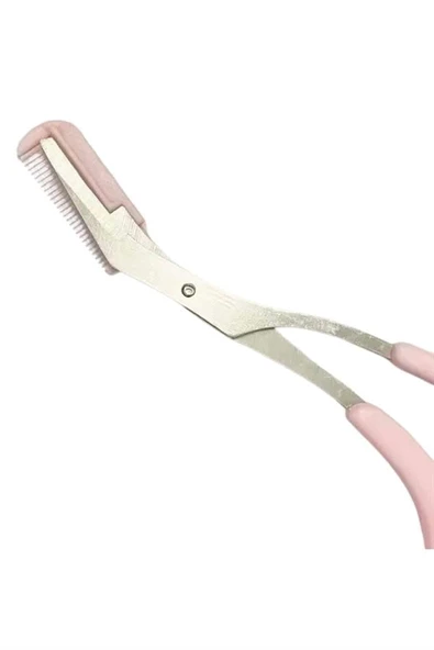 Taraklı Kaş Bıyık Makası Ve Kaş Ustura Seti Kaş Bıyık Tüy Alma Epilasyon Aleti 2'li Set - Resim 5