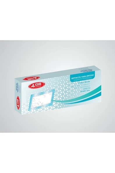 DS SAĞLIK DS SAĞLIK DAMLA SAĞLIK ŞEFFAF SU GEÇİRMEZ PU YARA ÖRTÜSÜ 9cm X 25cm 25'li Paket - Resim 4