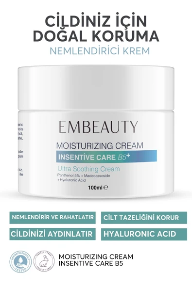 EMBEAUTY CİLT YENİLEYİCİ -BARİYER GÜÇLENDİRİCİ VE HYALÜRONİK ASİT-PANTHENOL İÇERİKLİ YOĞUN NEMLENDİRİCİ KREM ürün görseli 1