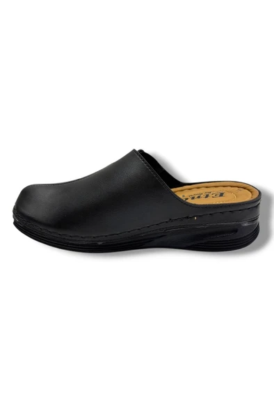 Royal Poli 725-26 Cilt Deri Anatomik Sabo Kadın Terlik - Resim 3