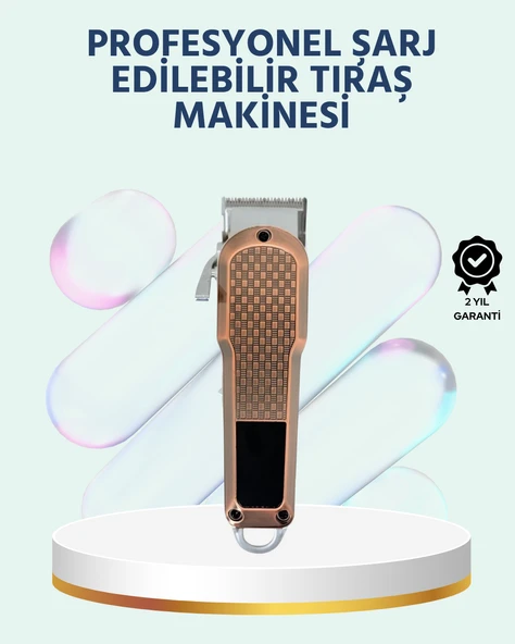 Şarjlı Saç Kesme Makinesi – Type-C Girişli, LCD Ekranlı ve Sessiz Motor ürün görseli 1
