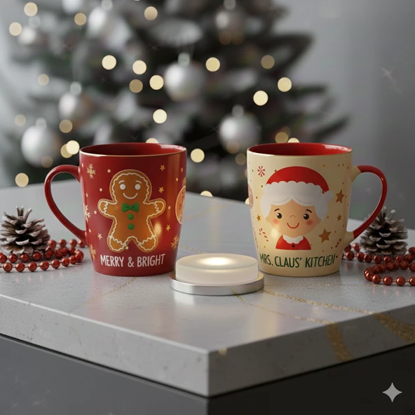 Karakter Yüzlü 2'li Kupa Takımı - Resim 4