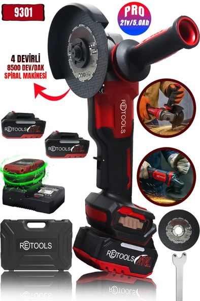 RETOOLS BORDO 125 MM AKÜLÜ SPİRAL ürün görseli 1