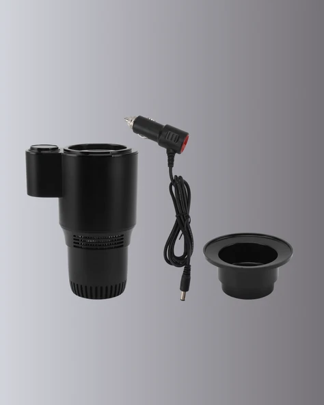 Isıtma Soğutma Özellikli Araç Bardaklığı Çakmak Girişli Akıllı - Resim 4