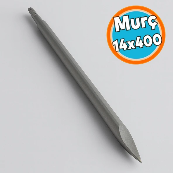 Profesyonel Murç 14x400 mm El Aleti İnşaat Duvar Beton Delme Kesme Kırma Ucu Dayanıklı Çelik ürün görseli 1
