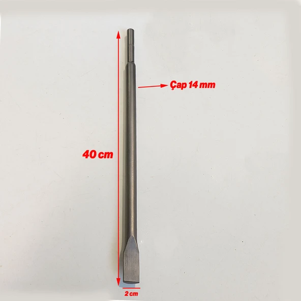 Profesyonel Uzun Keski 14x400x20 mm Beton Duvar Kırıcı Kırım Delme Ucu Darbeli Çelik Gövde El Aleti - Resim 2