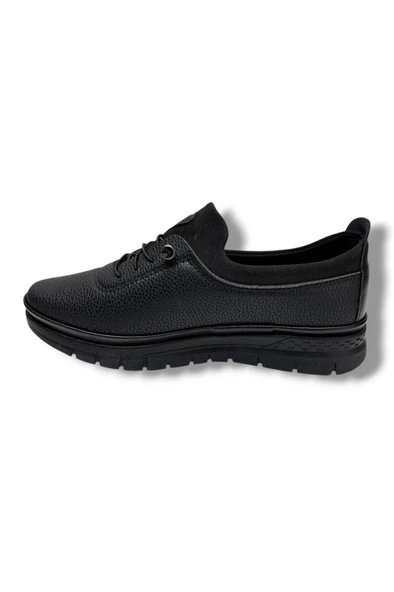 Ayzen Y1022-26 Baskı Deri Anatomik Kadın Ayakkabı - Resim 3