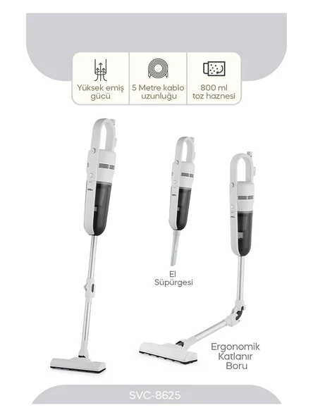 Sinbo SVC-8625 Elektrikli Dikey Süpürge ürün görseli 1