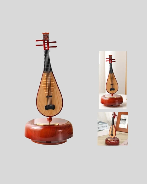 Enstrüman Şeklinde Müzik Kutusu Lüt Tasarım Melodious Music - Resim 4